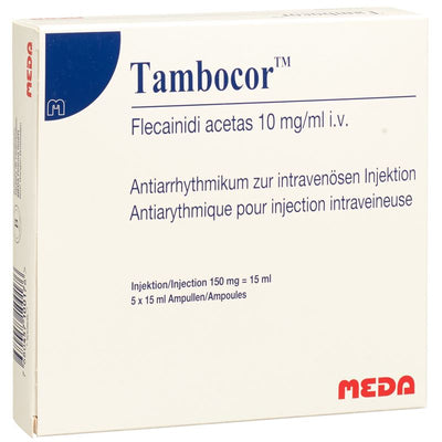 TAMBOCOR Inj Lös 150 mg/15ml 5 Amp 15 ml