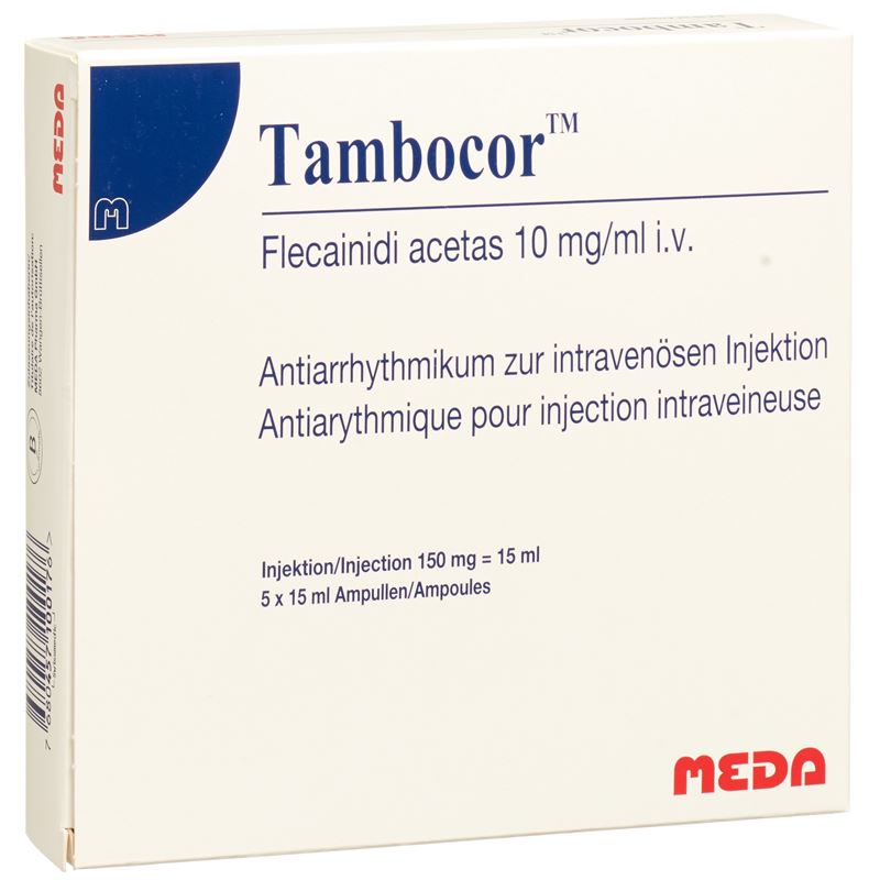TAMBOCOR Inj Lös 150 mg/15ml 5 Amp 15 ml