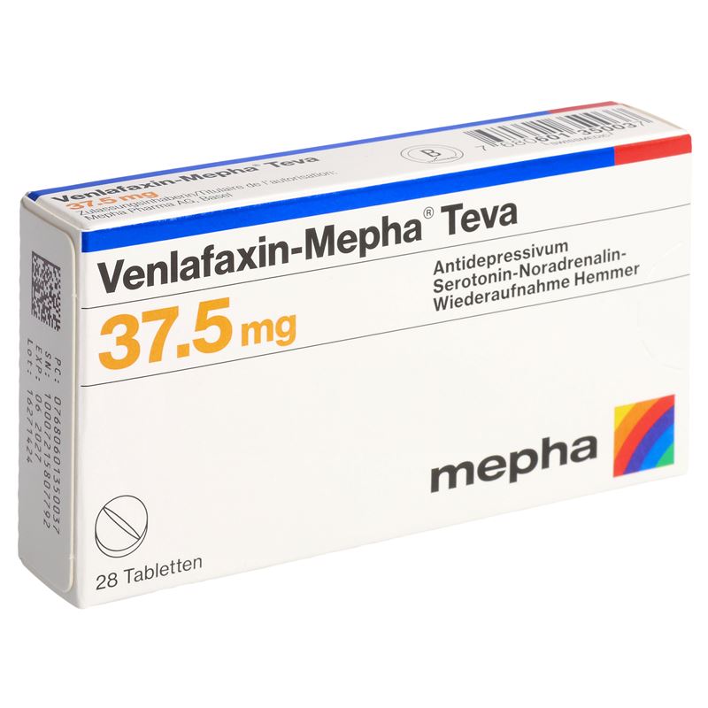 VENLAFAXIN Mepha Teva Tabl 37.5 mg 28 Stk