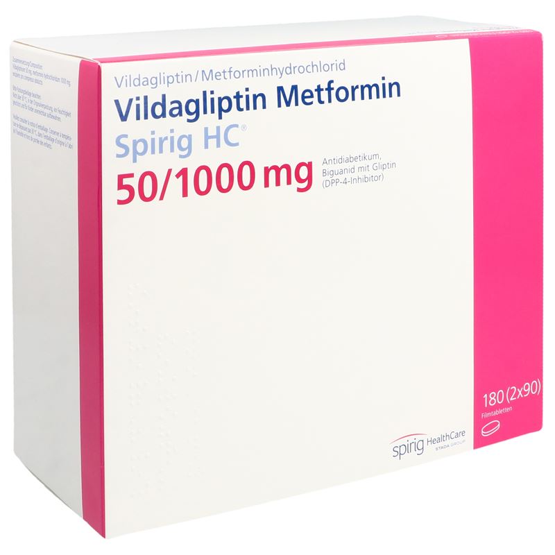 VILDAGLIPTIN Metformin Spirig HC 50/1000mg 180 Stk