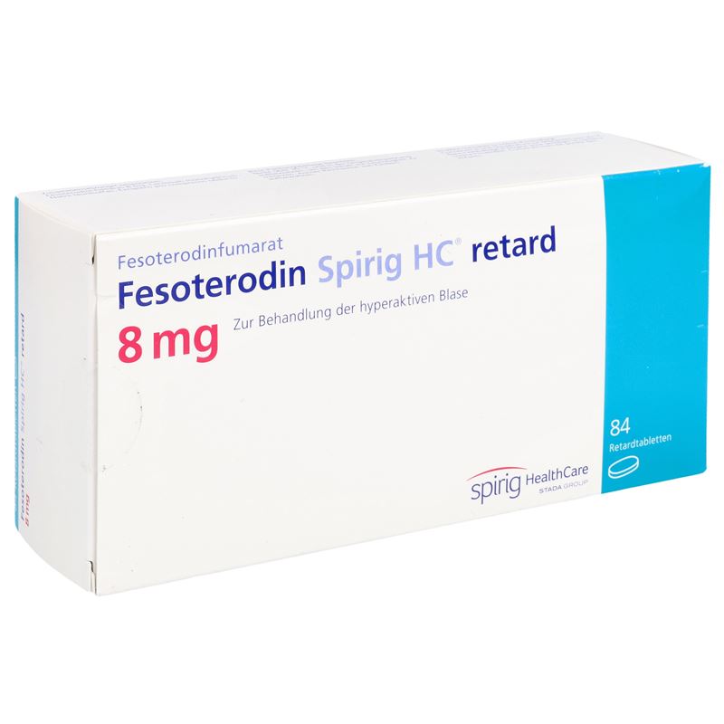 FESOTERODIN Spirig HC Ret Tabl 8 mg 84 Stk