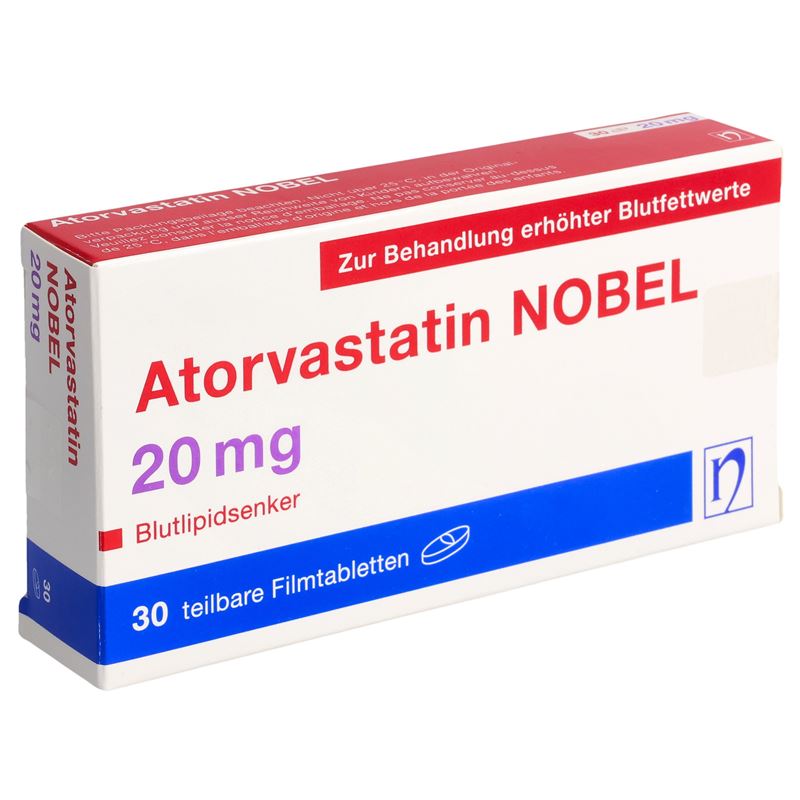 ATORVASTATIN NOBEL Filmtabl 20 mg 30 Stk