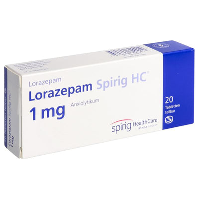 LORAZEPAM Spirig HC Tabl 1 mg 20 Stk