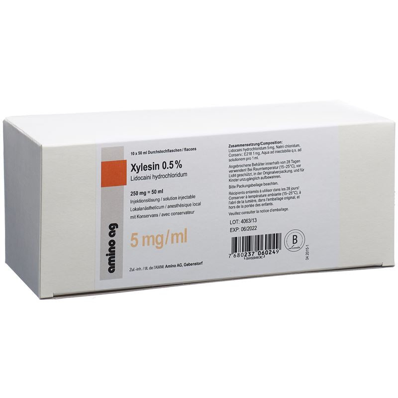 XYLESIN Inj Lös 250 mg/50ml m Kons 10 x 50 ml
