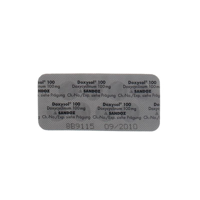 DOXYSOL Tabl 100 mg 8 Stk - CONTENTBACK