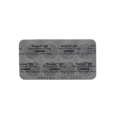 DOXYSOL Tabl 200 mg 8 Stk - CONTENTBACK