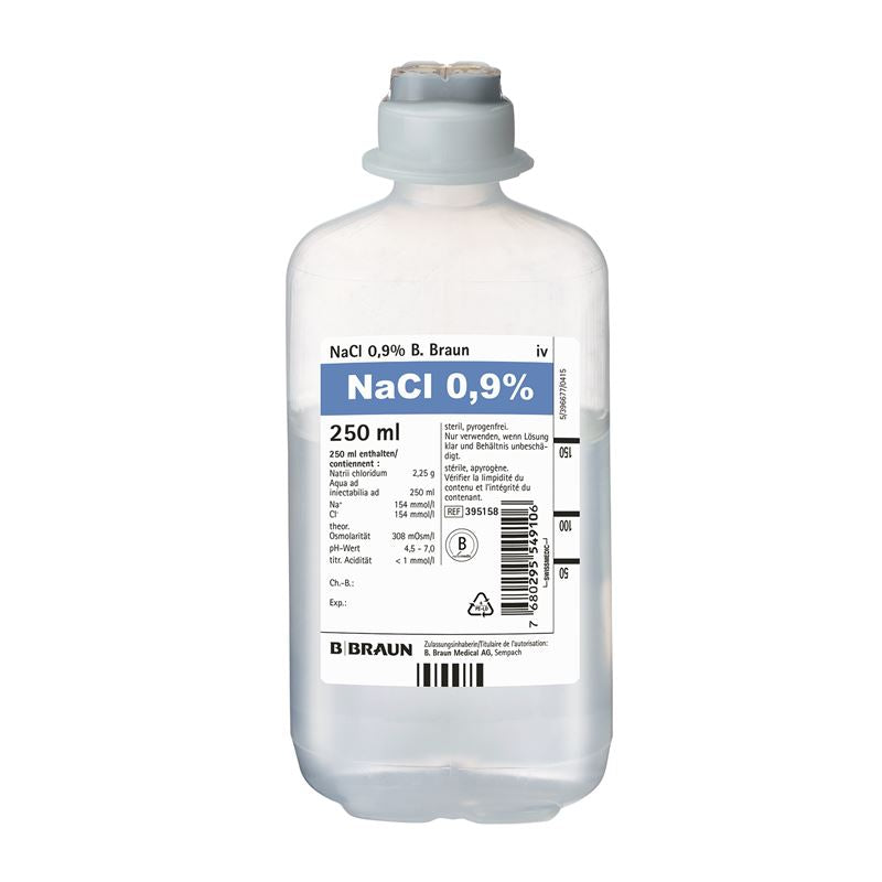 NACL Braun 0.9 % 250ml Ecofl pl 10 Stk