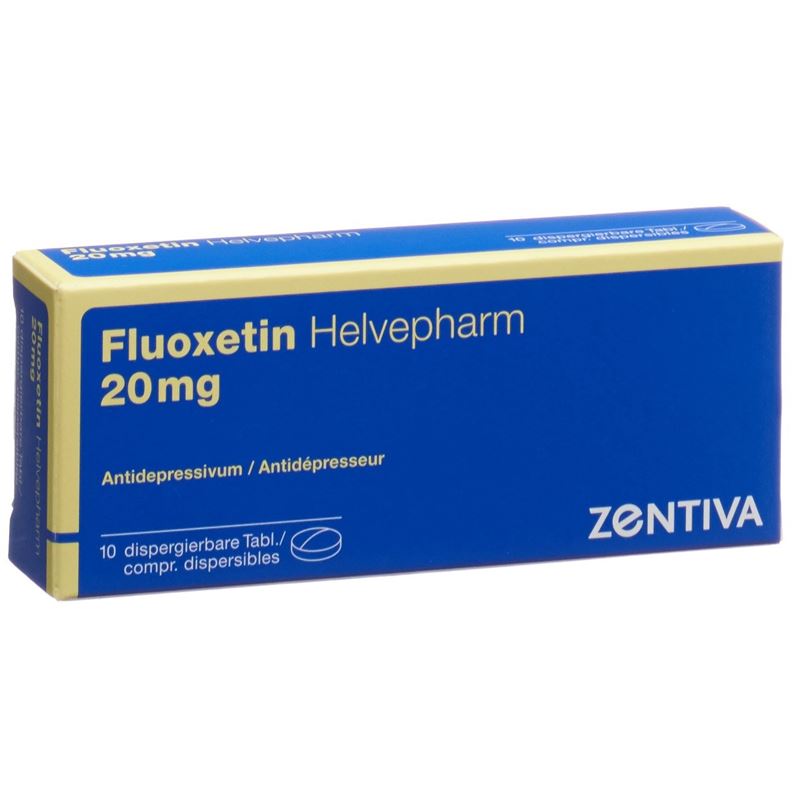 FLUOXETIN Helvepharm Disp Tabl 20 mg 10 Stk