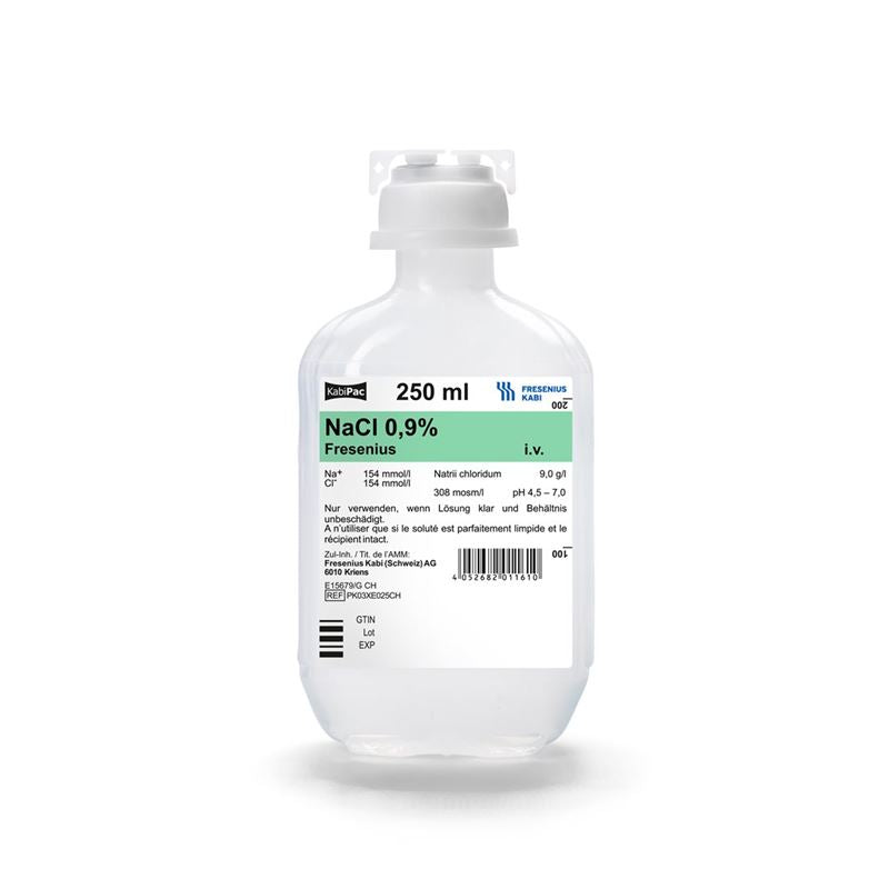 NACL Fresenius 0.9 % 250ml KabiPac 20 Stk