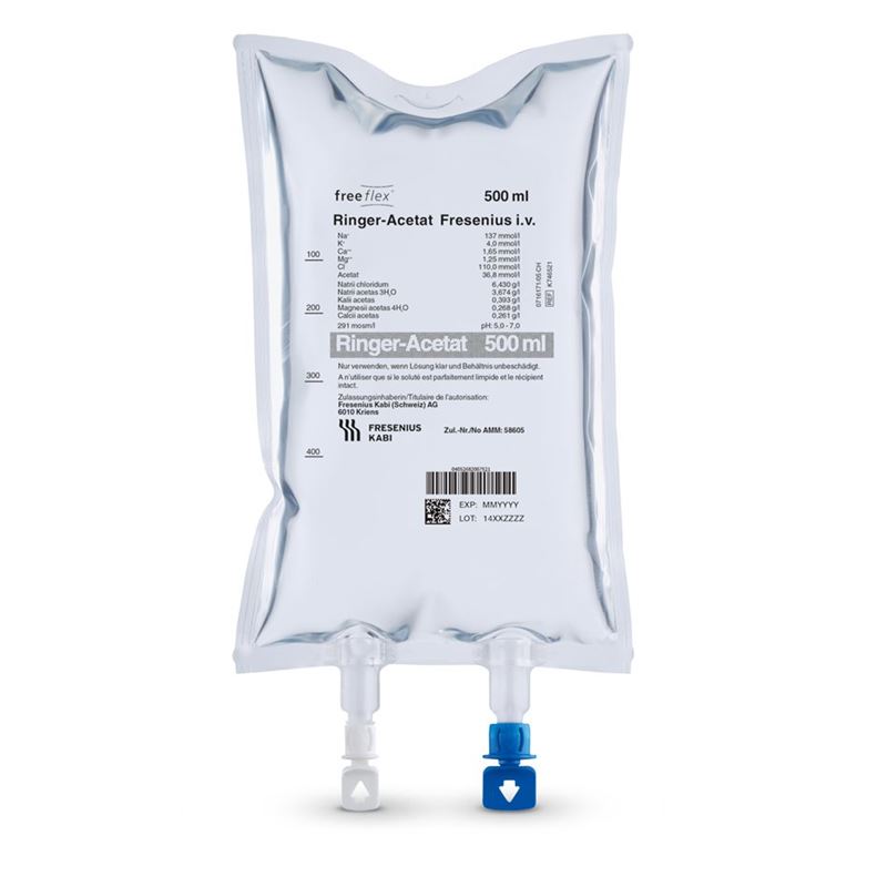 RINGER-ACETAT Fresenius 500ml Freeflex 20 Stk