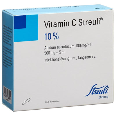 VITAMIN C Streuli Inj Lös 10 % 10 Amp 5 ml
