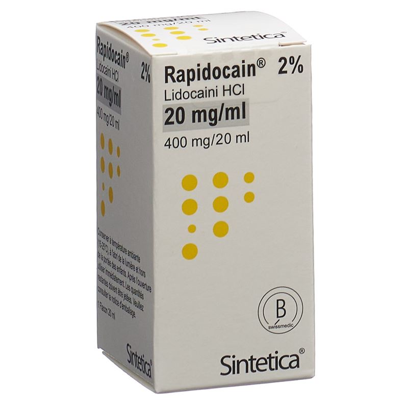 RAPIDOCAIN 400 mg/20ml o Kons Vial 20 ml