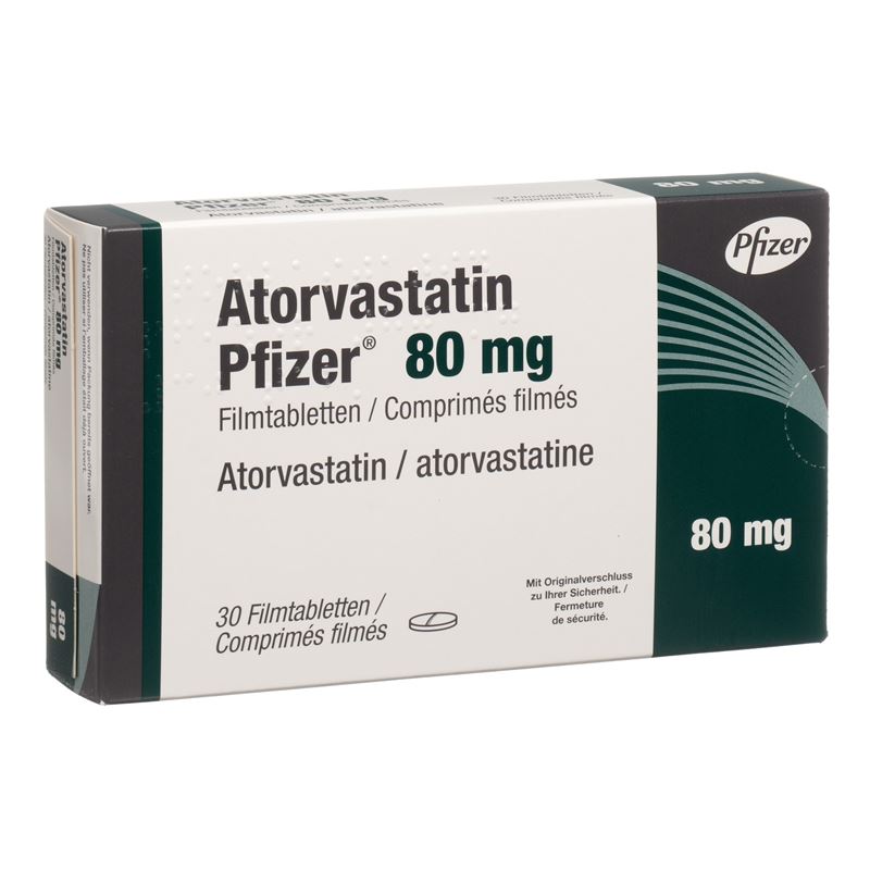 ATORVASTATIN Pfizer Filmtabl 80 mg 30 Stk