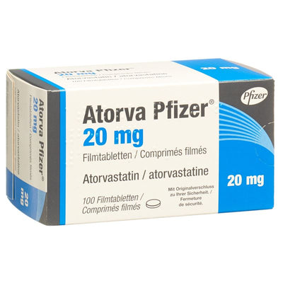 ATORVA Pfizer Filmtabl 20 mg 100 Stk