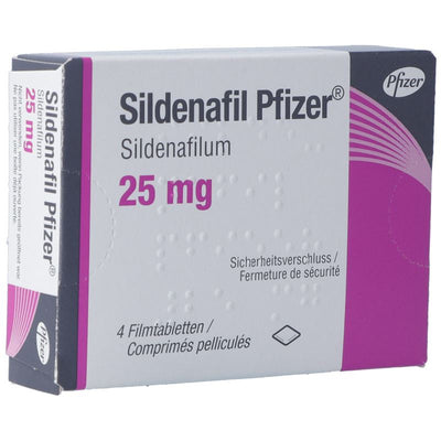 SILDENAFIL Pfizer Filmtabl 25 mg 4 Stk