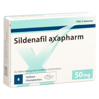 SILDENAFIL axapharm Filmtabl 50 mg 4 Stk