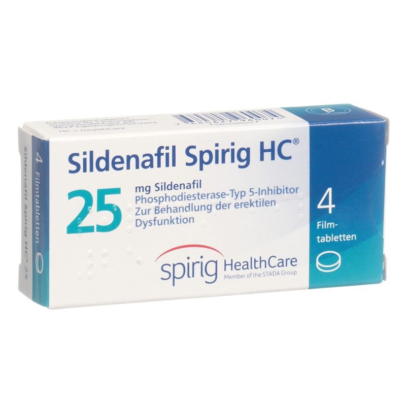 SILDENAFIL Spirig HC Filmtabl 25 mg 4 Stk
