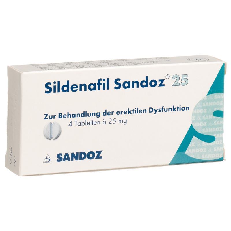 SILDENAFIL Sandoz Tabl 25 mg 4 Stk