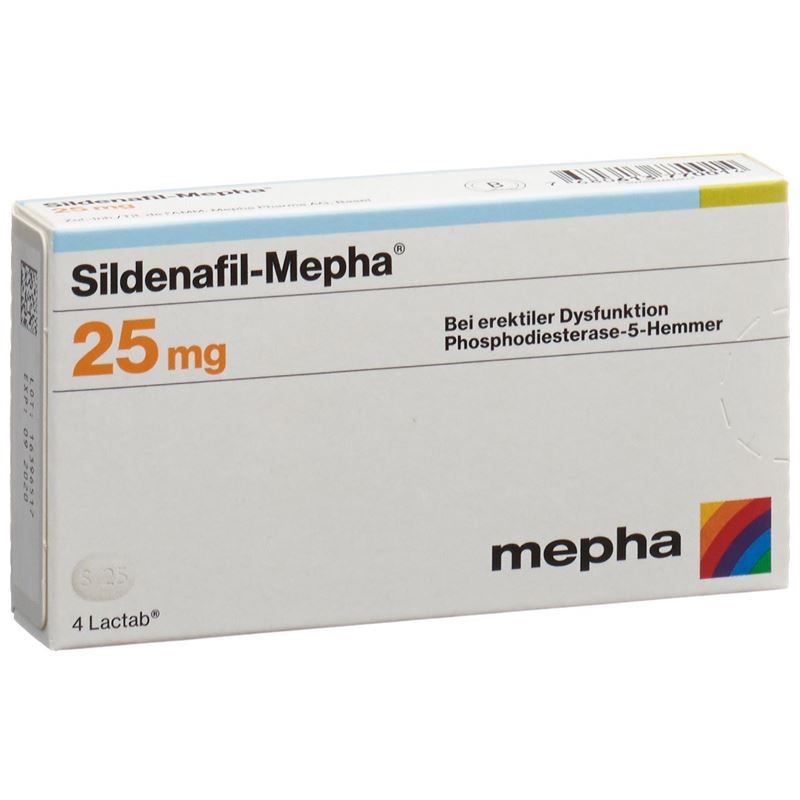 SILDENAFIL Mepha Filmtabl 25 mg 4 Stk