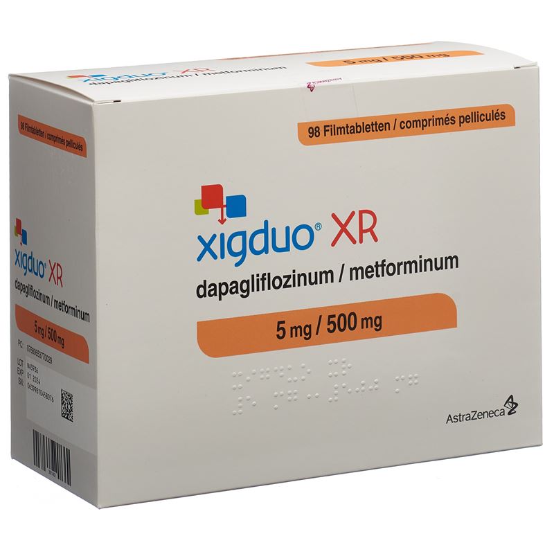 XIGDUO XR Filmtabl 5 mg/500 mg 98 Stk