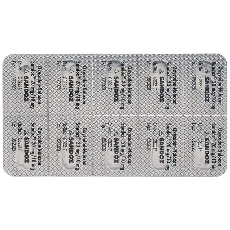 OXYCODON-NALOXON Sandoz 20 mg/10 mg 30 Stk - CONTENTBACK