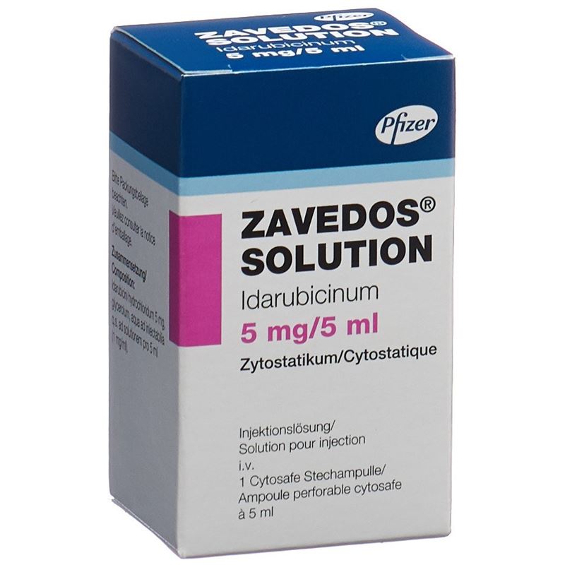 ZAVEDOS Solution Inj Lös 5 mg/5ml Cytosafe