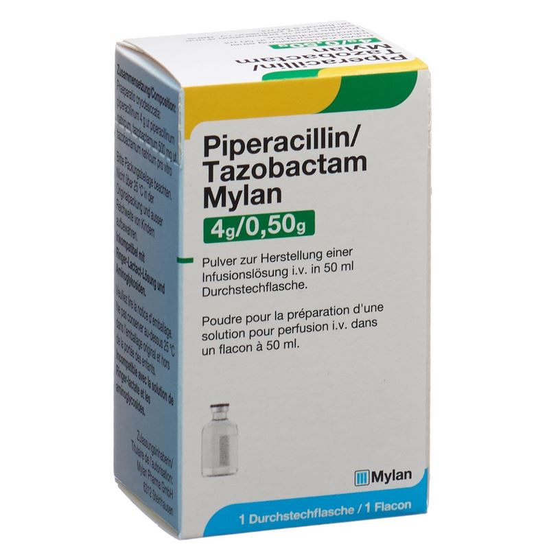 PIPERACILLIN TAZOB. Mylan 4 g/0.5 g Durchstf