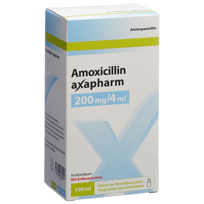 AMOXICILLIN axapharm Plv 200 mg/4ml f Susp 100 ml