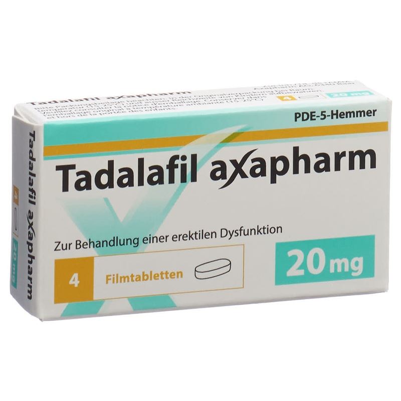 TADALAFIL axapharm Filmtabl 20 mg 4 Stk