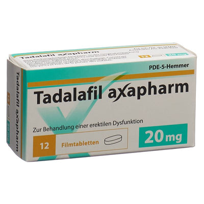 TADALAFIL axapharm Filmtabl 20 mg 12 Stk