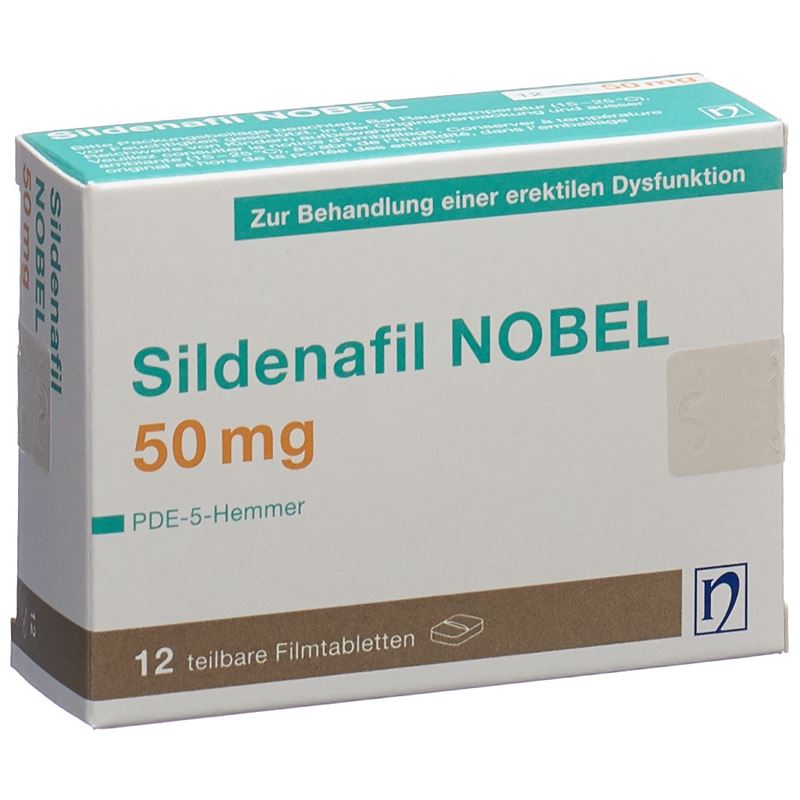 SILDENAFIL NOBEL Filmtabl 50 mg 12 Stk