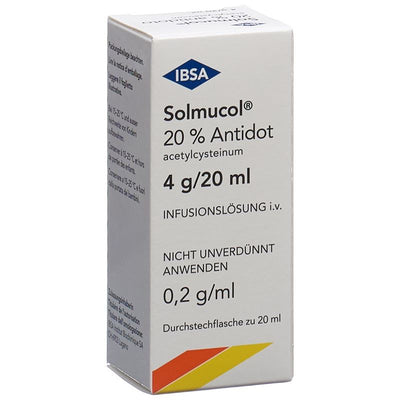 SOLMUCOL 20% Antid Inf Lös 4 g/20ml Durchstf 20 ml