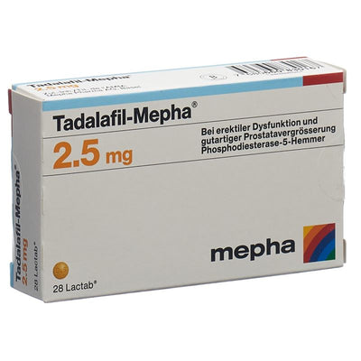 TADALAFIL Mepha Filmtabl 2.5 mg 28 Stk