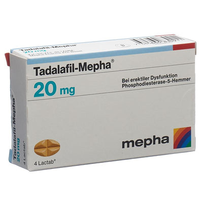 TADALAFIL Mepha Filmtabl 20 mg 4 Stk
