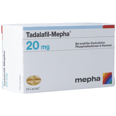 TADALAFIL Mepha Filmtabl 20 mg 24 Stk