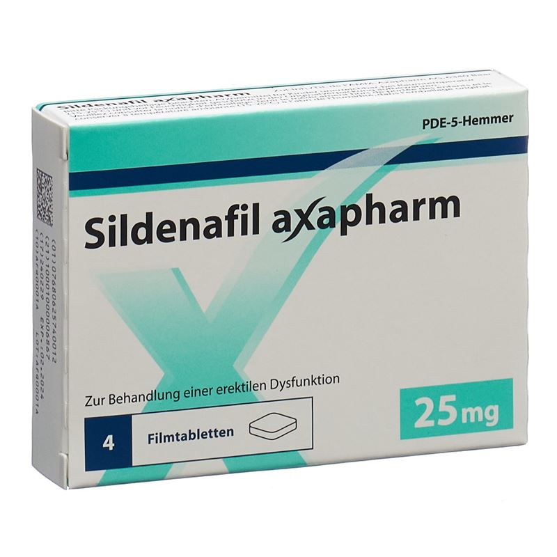 SILDENAFIL axapharm Filmtabl 25 mg 4 Stk