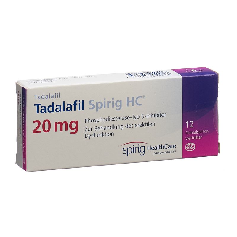 TADALAFIL Spirig HC Filmtabl 20 mg 12 Stk