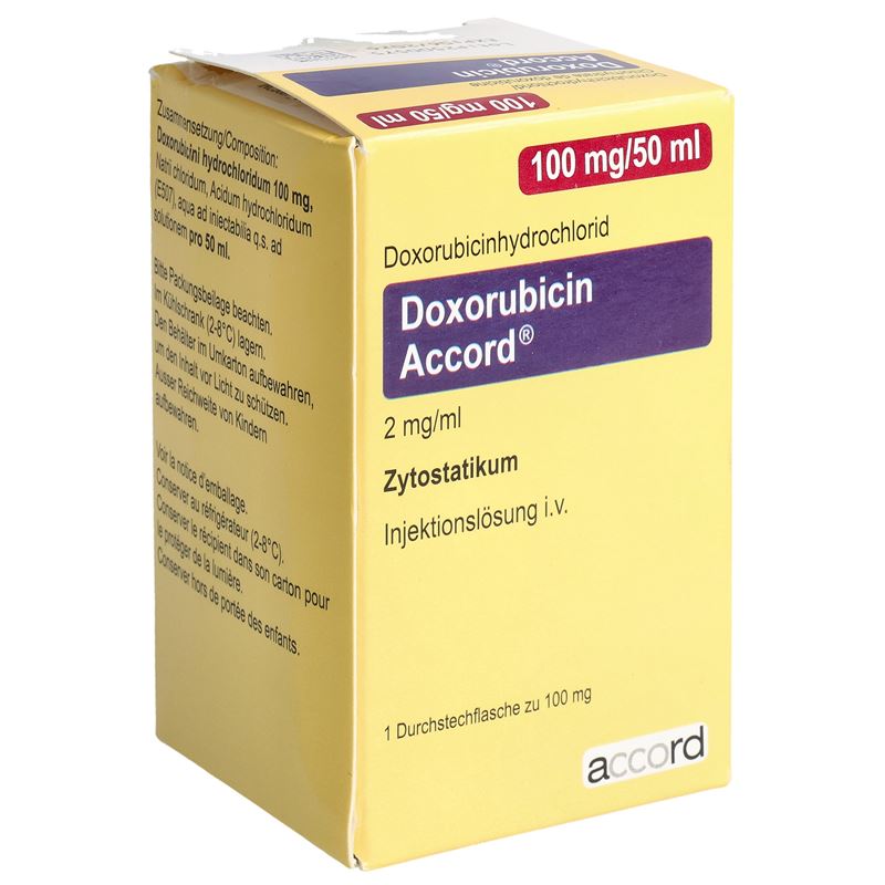 DOXORUBICIN Accord Inj Lös 100 mg/50ml Durchstf