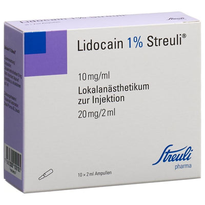 LIDOCAIN Streuli 20 mg/2ml 10 Amp 2 ml