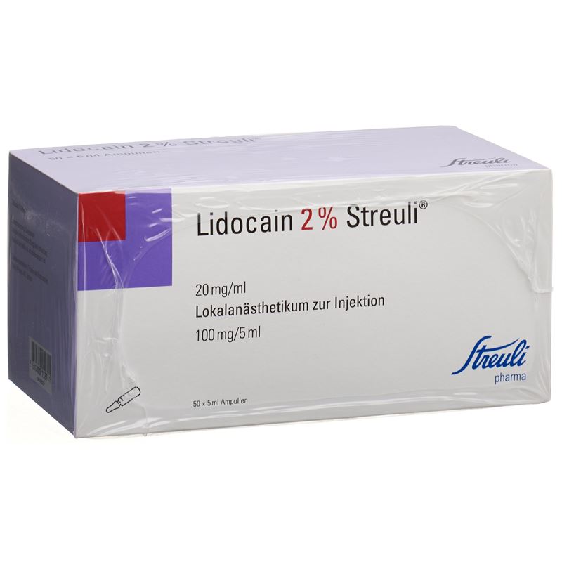 LIDOCAIN Streuli 100 mg/5ml 50 Amp 5 ml