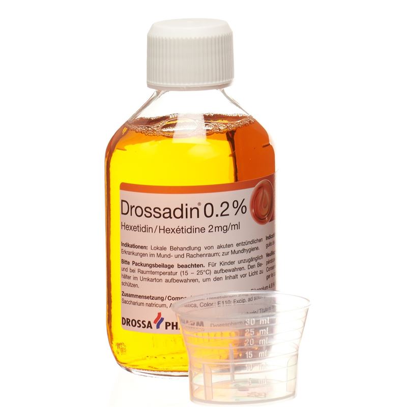 DROSSADIN Lös 0.2 % orange Fl 200 ml - CONTENTFRONT