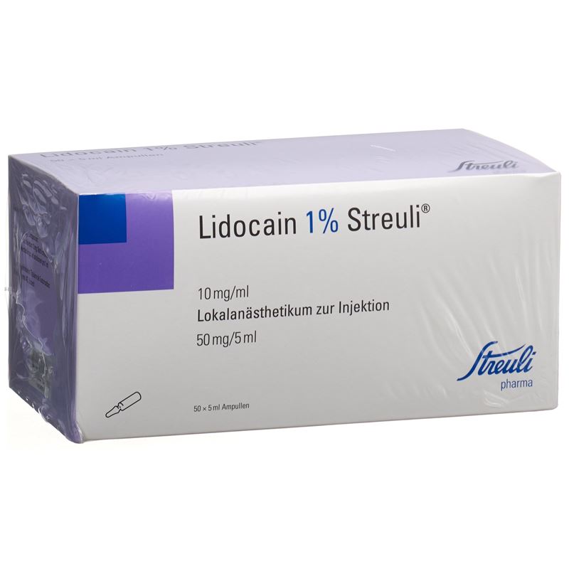LIDOCAIN Streuli 50 mg/5ml 50 Amp 5 ml