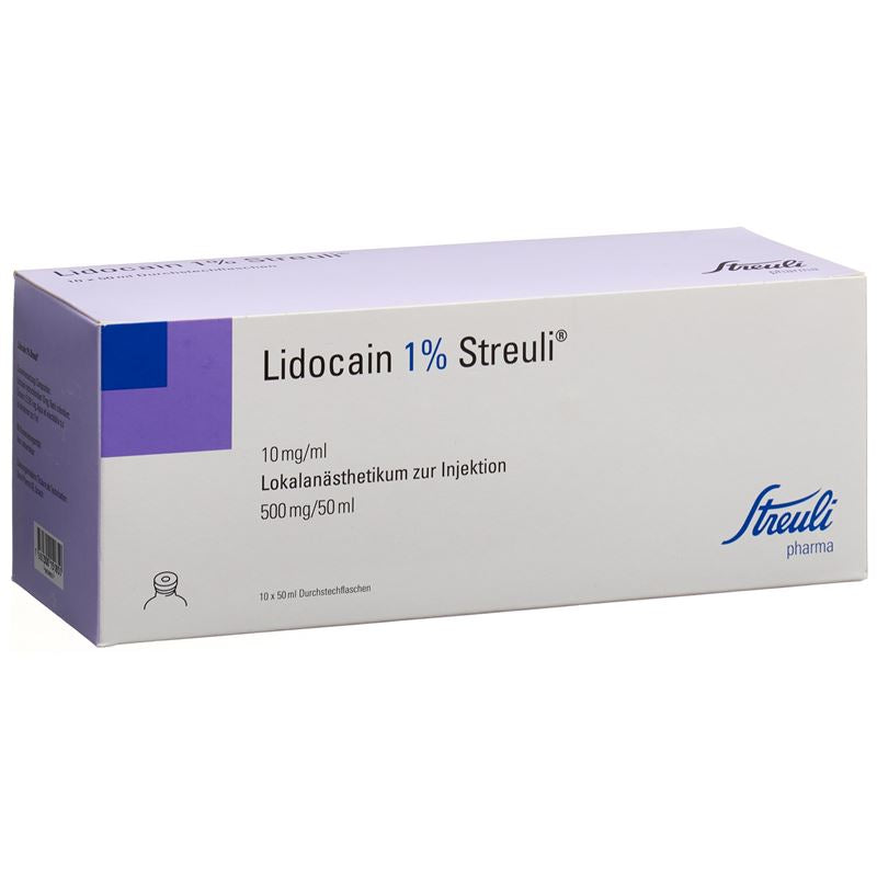 LIDOCAIN Streuli 500 mg/50ml 10 Durchstf 50 ml